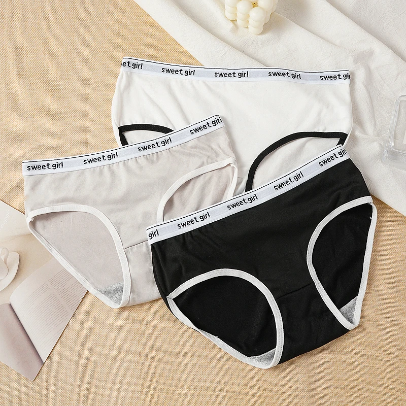 3PCS Women's Sports Style Panties Mid-Rise Seamless Briefs Comfortable Breathab… - Image 3