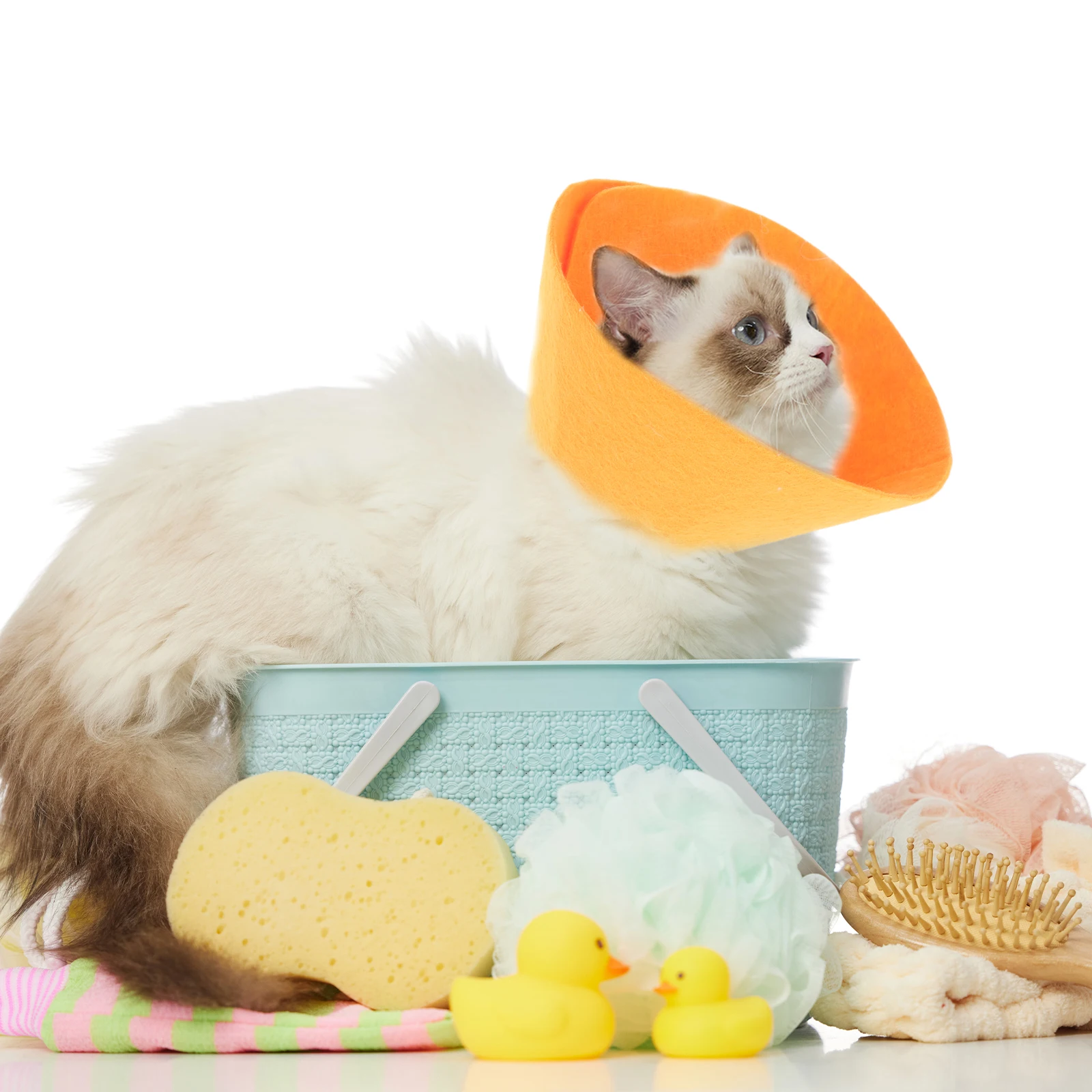 

3Pcs Soft Comfortable Pet Postoperative Collar Anti-Bite Anti-Lick Cone Recovery Collar for Hamsters Guinea Pigs Rabbits Small