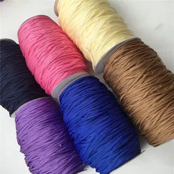 3mm 10-150meters Weight Ice Silk Thread Crochet Hollow Line Rope DIY Hand-woven Braided Handicraft Lanyard