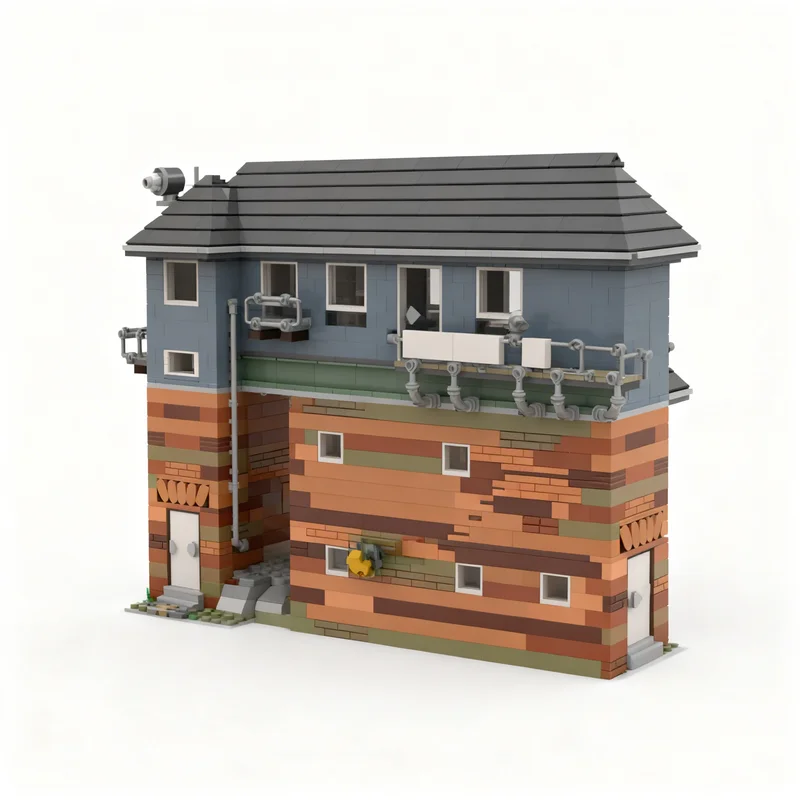 2273pcs MOC Interlocking Plant Signal Box Brügge Model Building Blocks Architecture DIY Birthday Idea Kids Christmas Gifts Toy