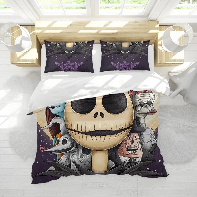 

Nightmare Before Christmas Bedding Sets Exquisite Bed Supplies Set Jack Sally Duvet Cover Bed Comforter Set Birthday Gift