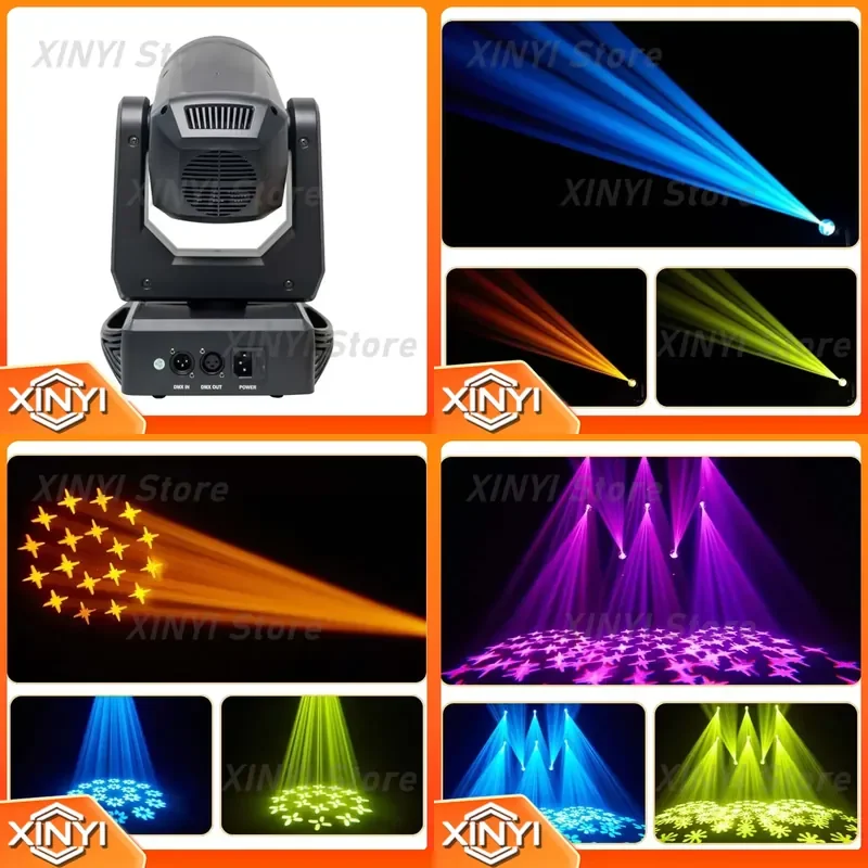for 150W LED Moving Head Light Gobo 8 Colors with Remote Control for Wedding Christmas DJ Disco KTV Bar Party Stage Effect
