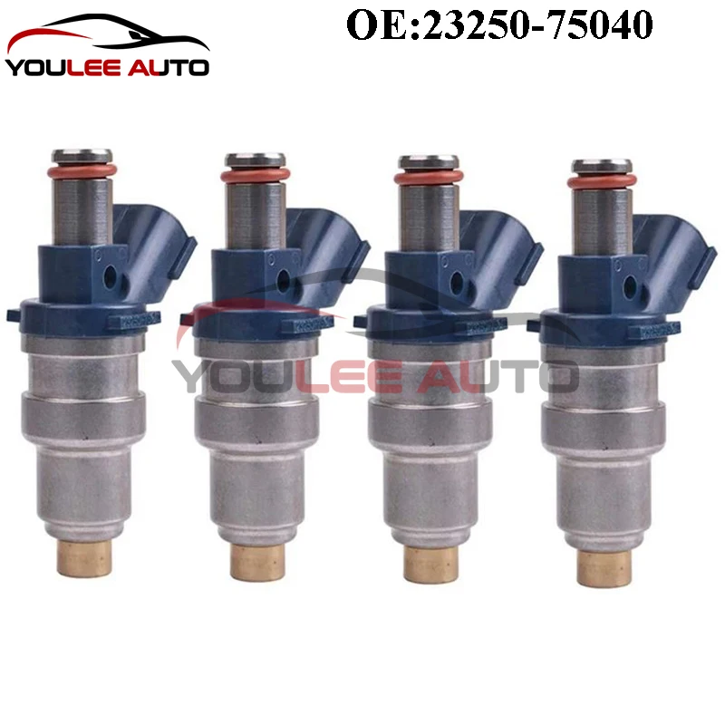 

4 шт. 23250-75040 2325075040 23209-75040 2320975040 топливные форсунки для 1995-2000 Toyota Tacoma 2 Rzfe 2.4L-4L 4Runner