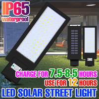 Outdoor Solar Lamp LED Street Lights Solar Waterproof Wall Sconce Lamp 3 Modes IP65 Spotlight PIR Motion Sensor Gardens Lighting