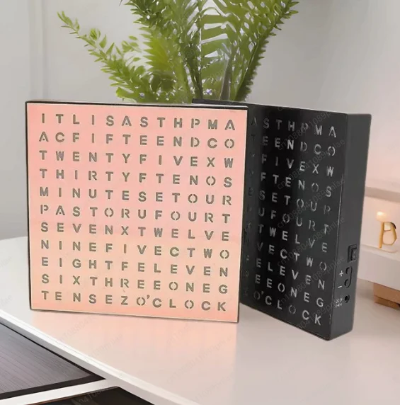 

Fashion Creative English Display Desktop Office Learning Desktop LED Modern Simplicity