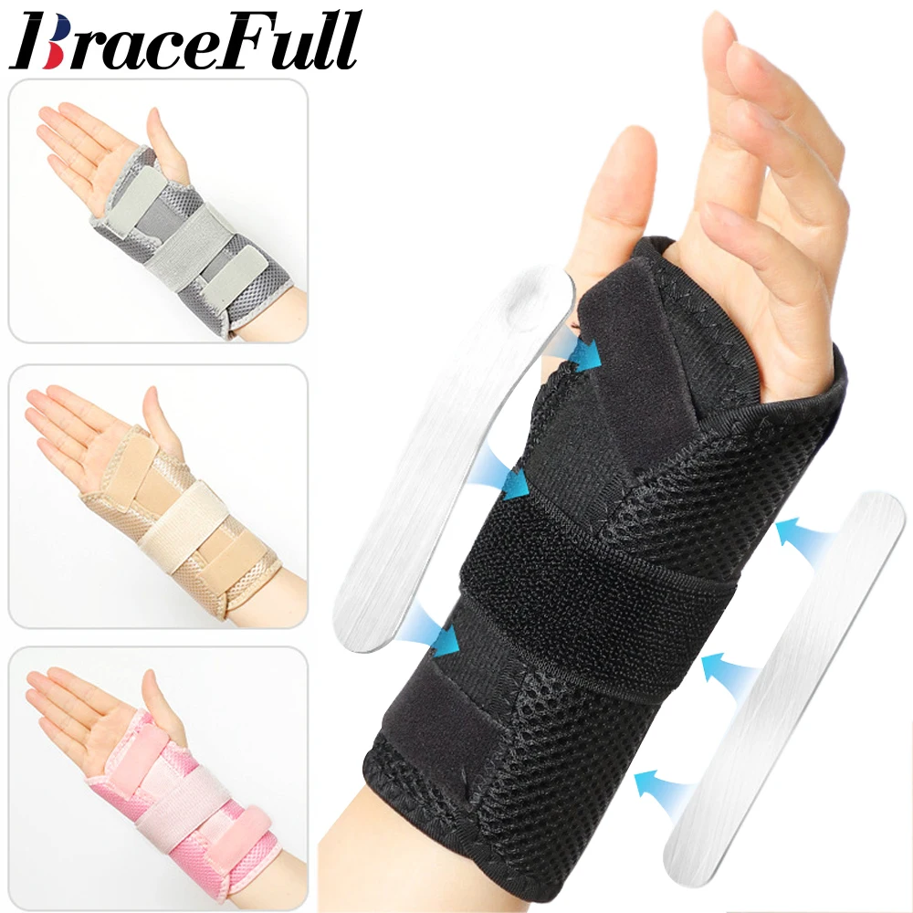 

1Pcs Wrist Brace for Carpal Tunnel,Pain Relief for Arthritis,Wrist Brace Support Both Hand with Removeable Splint,For Men Women