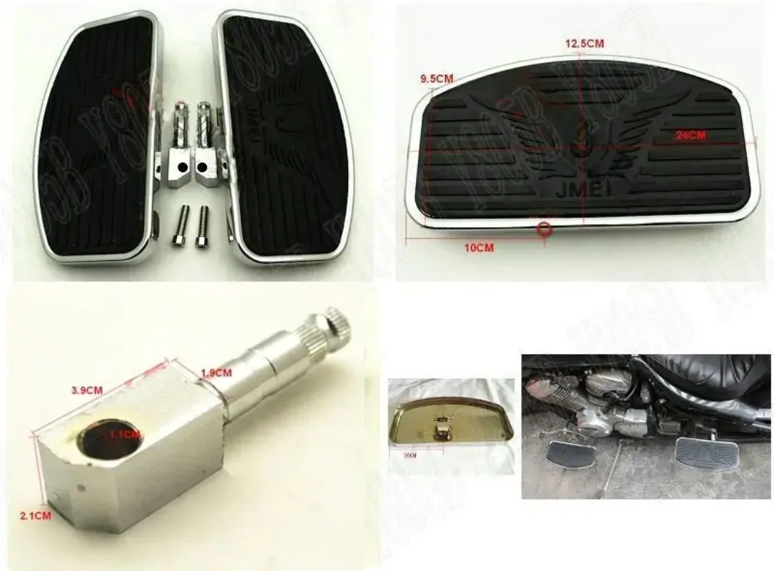 Front Rider Floorboard Footboard Footrest for Kawasaki  VN400 VN800 VN900 Vulcan 400 800 900 Classic Custom Drifter all years image 2