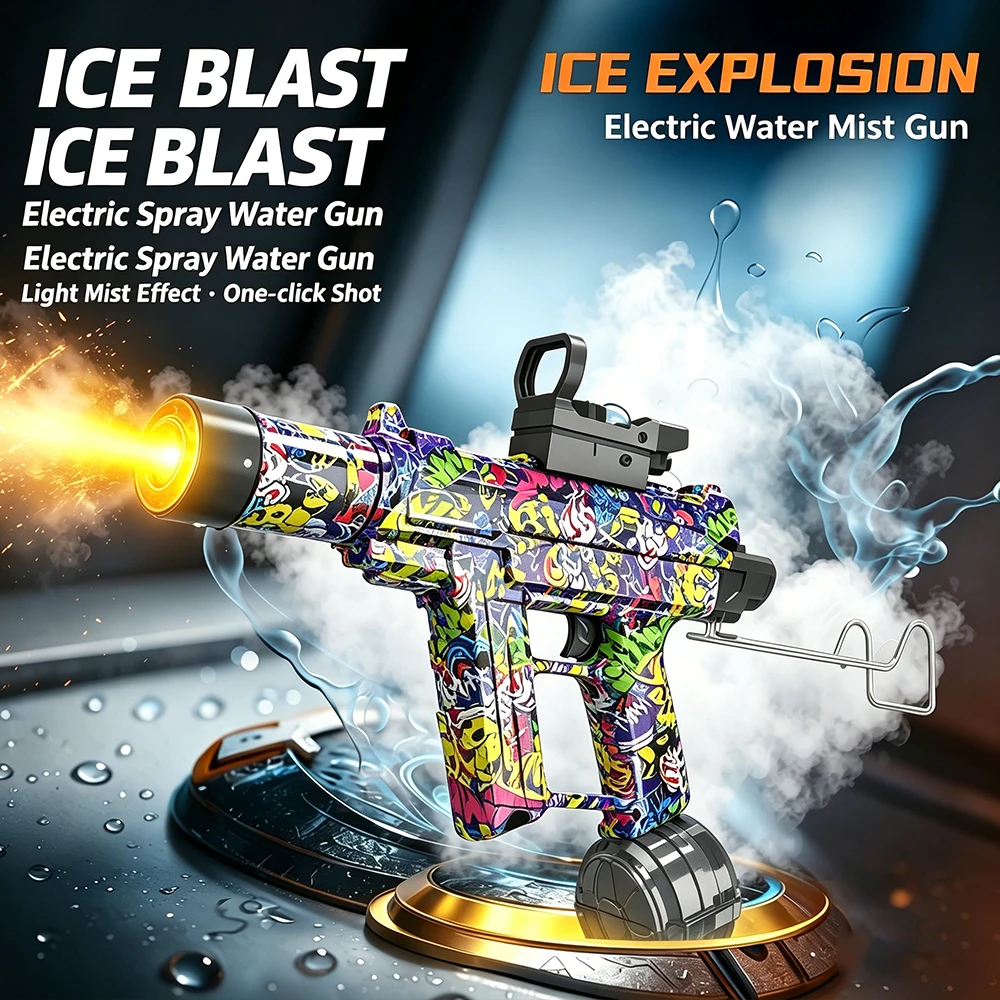 

Children High Pressure Electric Water Gun ToysSummer Outdoor Beach Pool Garden Fight Games Kids UZI Camouflage Water Gun Gifts