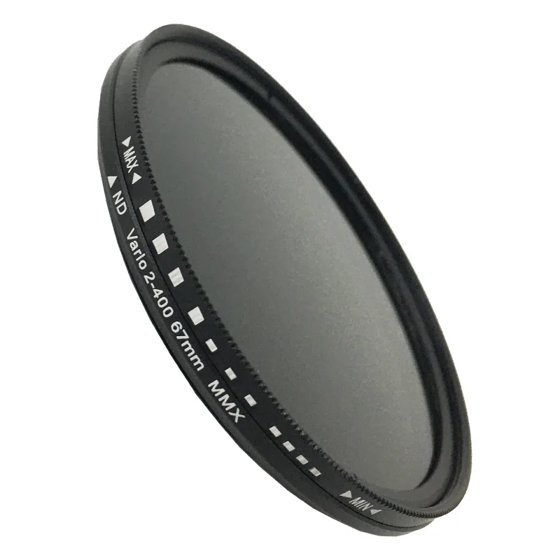 Fader Variable Adjustable Slim Neutral Density ND Lens Filter ND2 to ND400 43/46/52/55/58/62/67/72/77/82/86mm for Nikon
