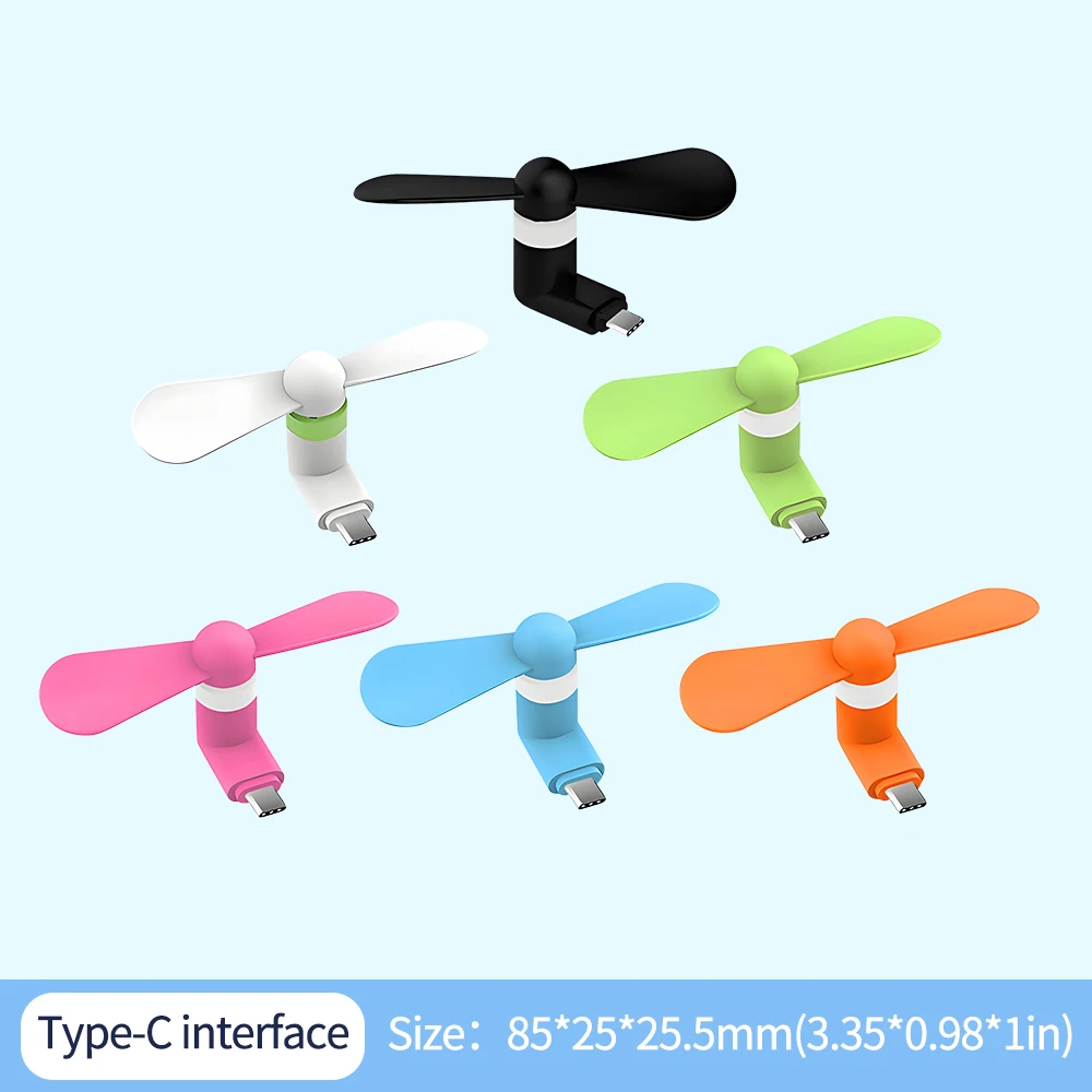 3 in 1 Mini Universal Cooling Accessories USB Phone Cooler Fan For iPhone Samsung Xiaomi Micro/Type-C/IOS Smartphone Fan