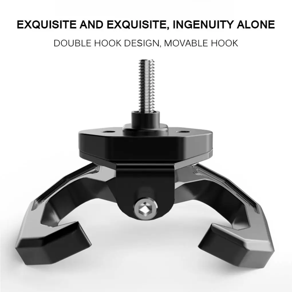 Electric Scooter Hooks Simple Bike Shelf Tube Storage Hanger Buckle Hooks Hooks Ebikes Portable Double Metal Helmet Rack