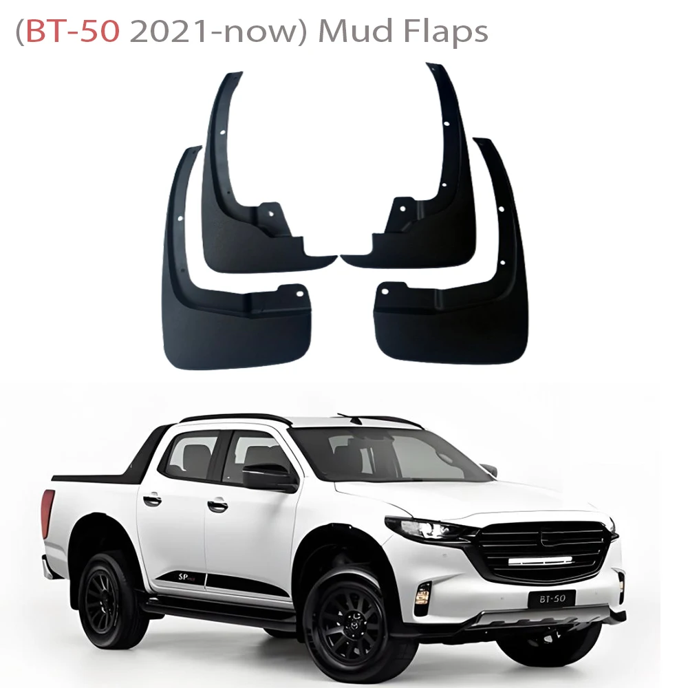 

2021 2022 2023 2024 2025 FOR Mazda BT-50 BT50 Mudguard Fender Mud Flaps Guards Splash Mudflaps Car Accessories Front Rear 4pcs