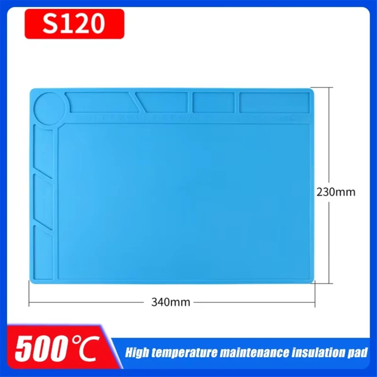 ABNJ ESD Silicone Soldering Mat High Temperature Work Pad for Hot Air Rework Soldering Station Phone Repair view 3