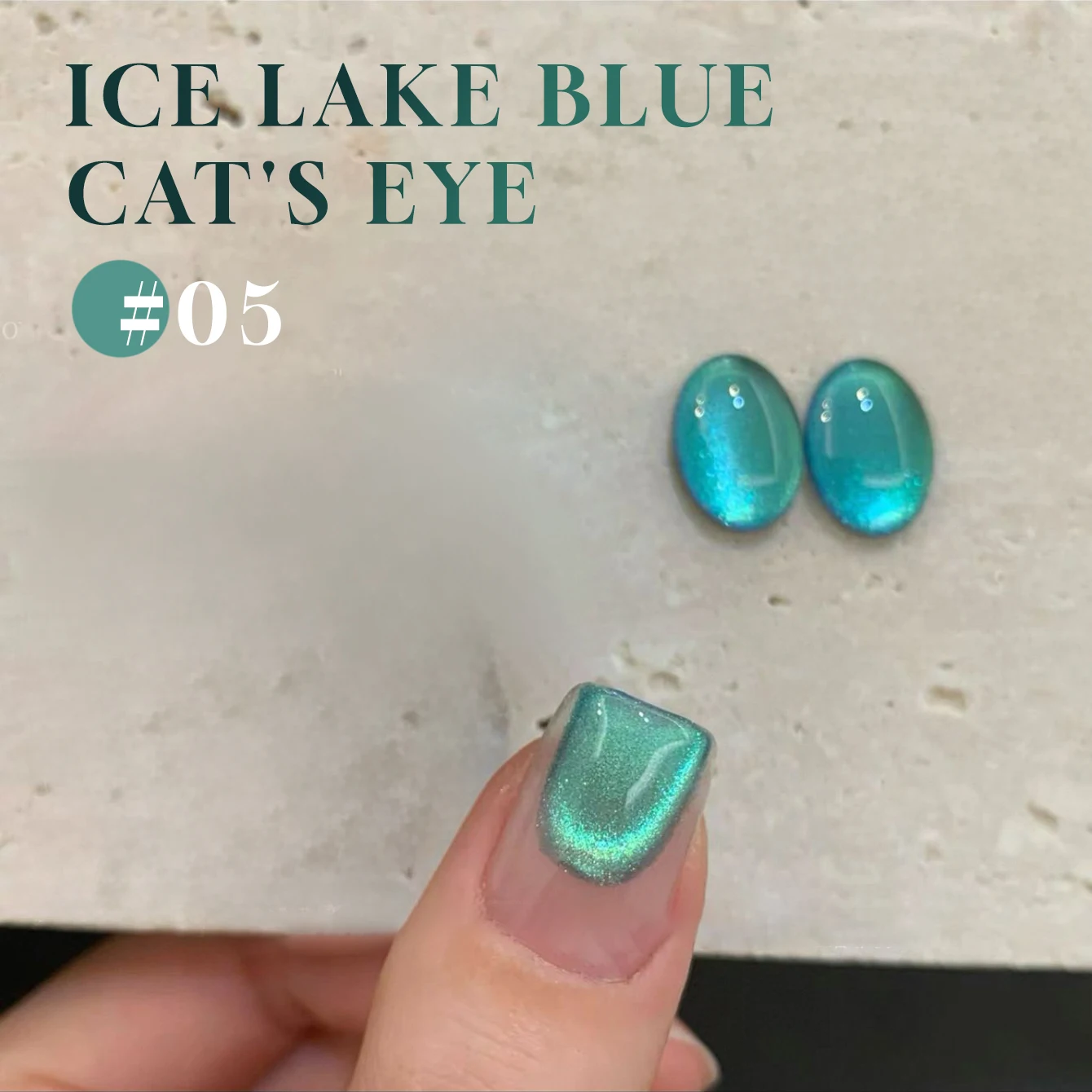 1-18 pz TC Ice Lake Blue Cat Eye Gel Smalto per unghie Puro Desiderio Blue Cat Eyes Estate Fresco Sensazione Acqua Luce Perlina di vetro Nail Art