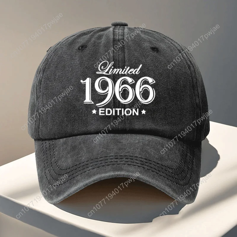 1pc Limited Edition 1966 Vintage Baseball Cap - Adjustable Snapback Retro 60s Design, Breathable Suitable for Men & Women, Stret view 3