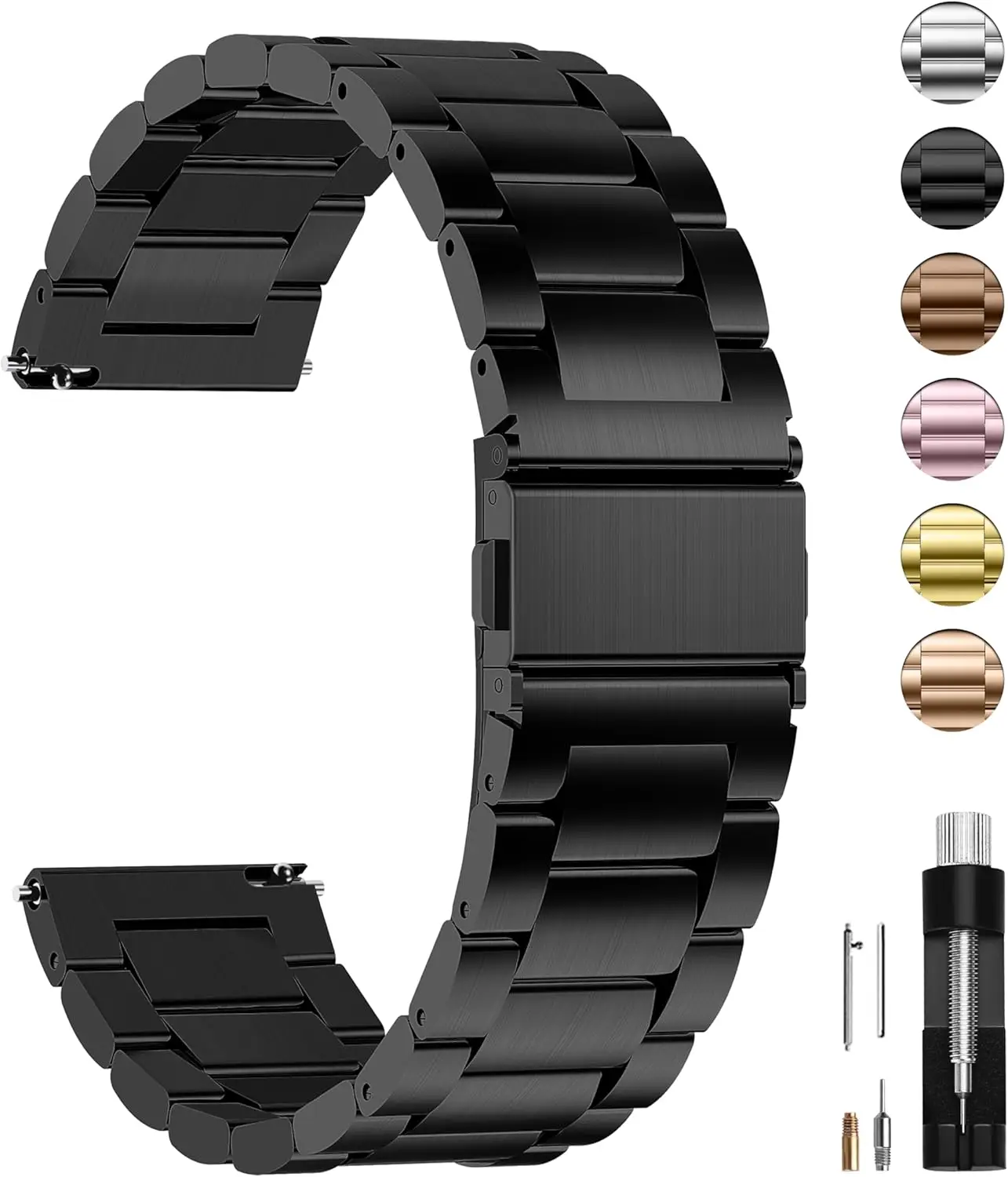 Ремешки из нержавеющей стали 24 мм для Sony Smartwatch 2 SW2, сменный ремешок для часов, металлический браслет, ремни Correa