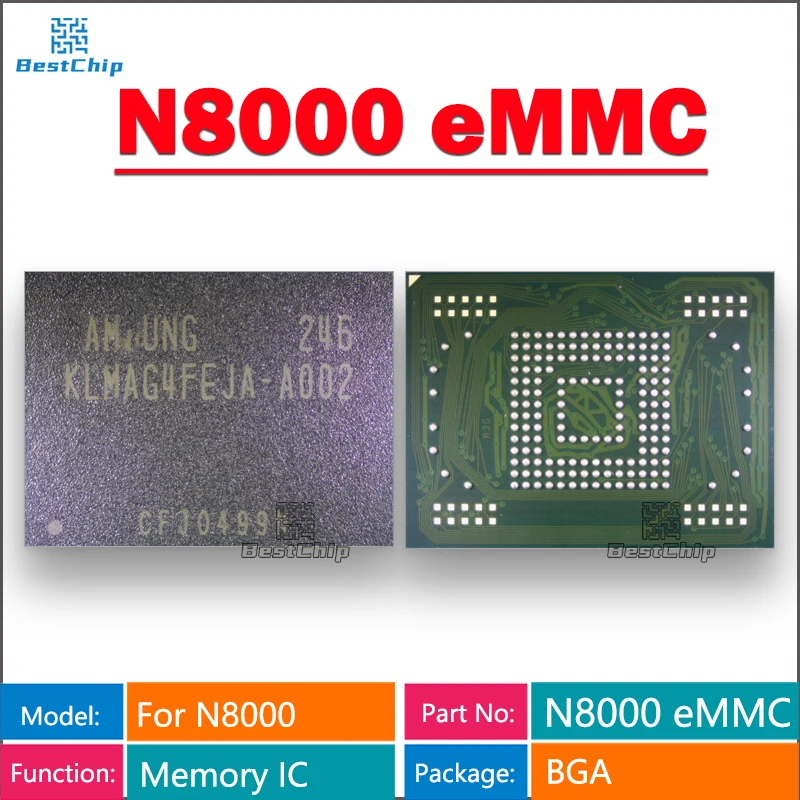 16GB eMMC memory flash NAND with firmware used for Samsung Galaxy Note 10.1 N8000 eMMC