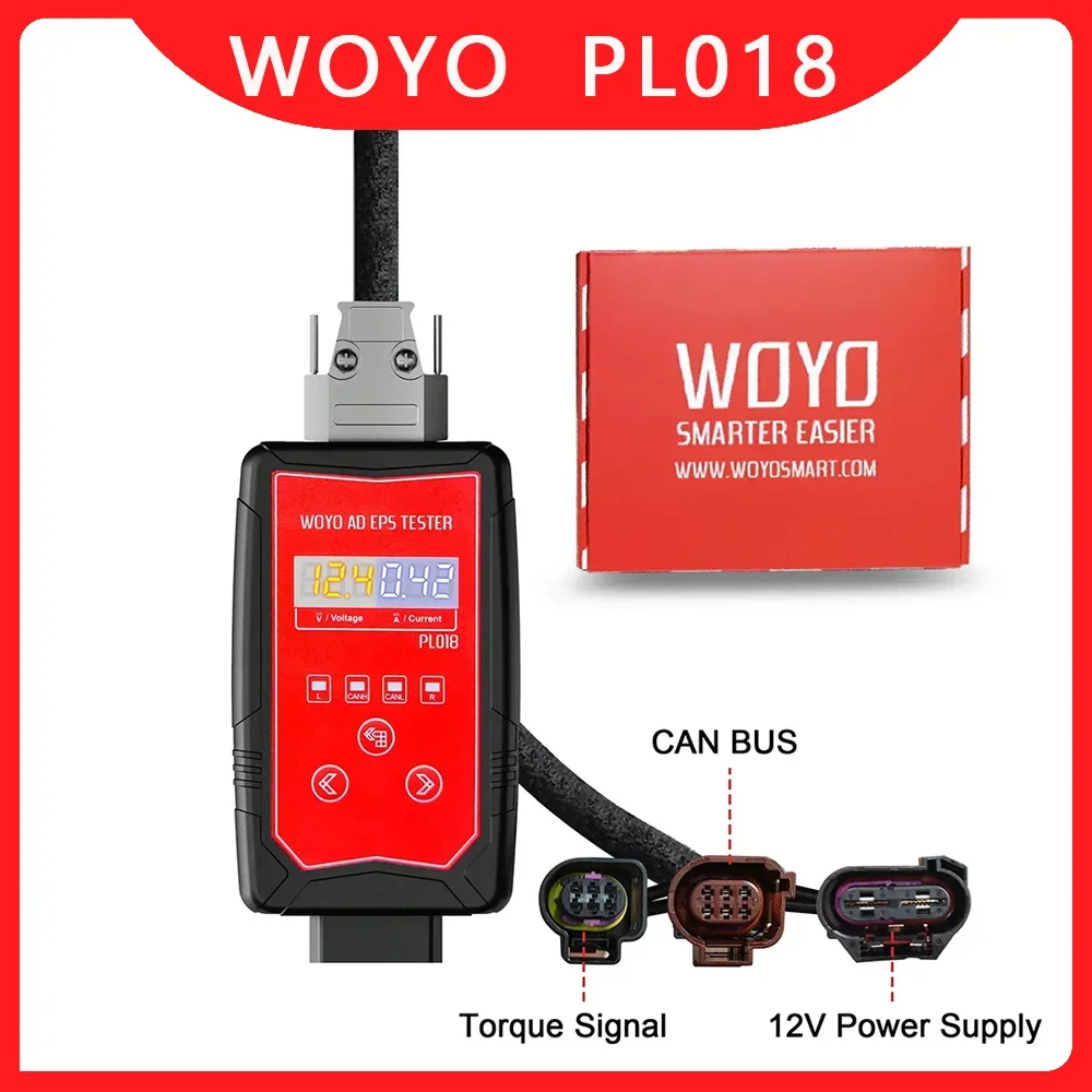 WOYO PL018 For Audi A4 A5 A6 Q5 Q7 Wheel Steering Motor EPS Tester PL008 For BMW Electric Power Steering Vehicle Diagnostic tool