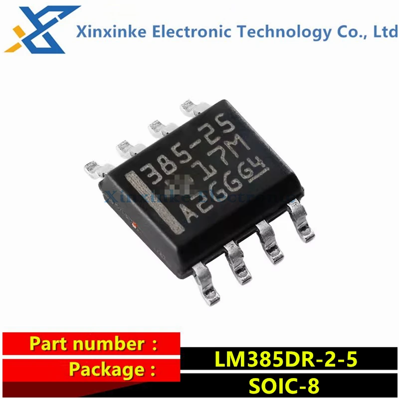 LM385DR-2-5 SOIC-8 Marking: 358-25 Voltage References Chip Micropower Voltage Reference Power Management ICs Brand New Original