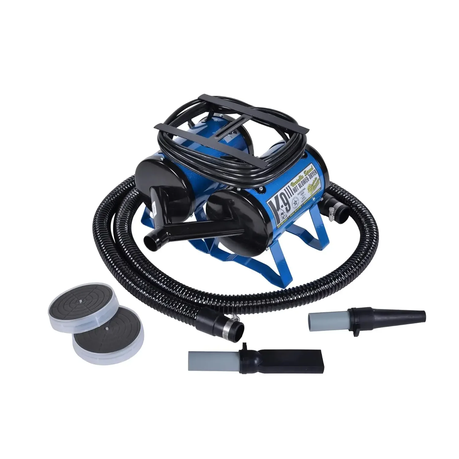 

ECC K-9 III Variable Speed Dog Dryer - High Velocity Blow Dryer for Pets, Metallic Blue, Customized