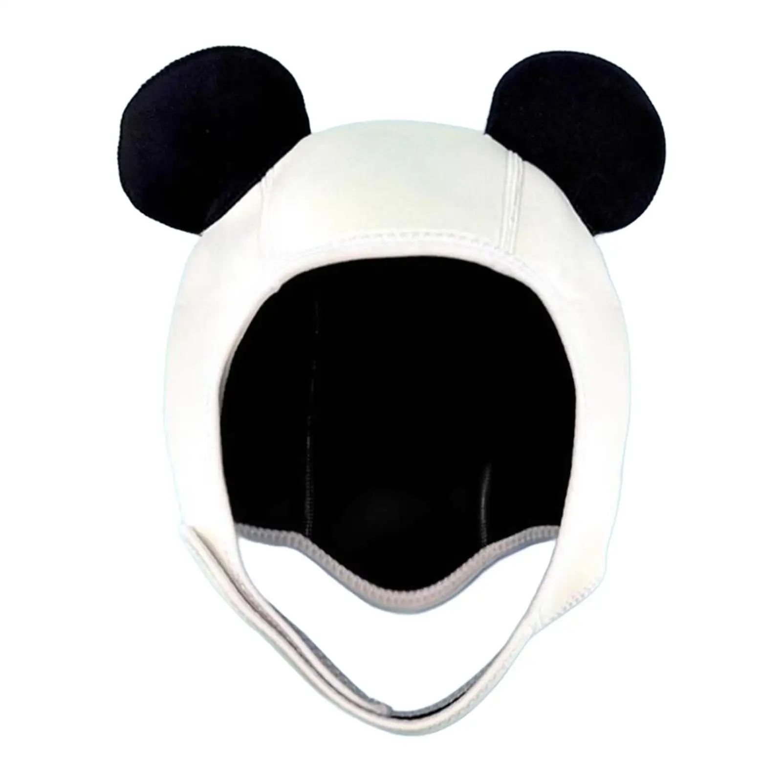 Capuche de plongée élastique en néoprène, bonnet de bain, panda mignon, garde au chaud