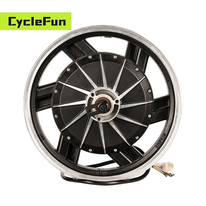 16x3.5 inci 110kmh HY 260 Nilai 4KW 72V V2 BLDC 4000W Motor Hub untuk Sepeda Motor Listrik