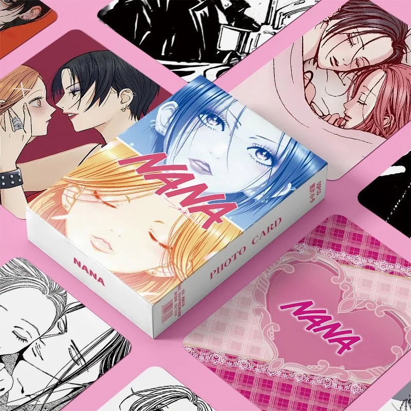 Anime Nana LOMO Cards 55Pcs/Box 3inch Photo Cards Photocard Collection Cards Character Laser Photo Card Fans Gifts Cosplay Props