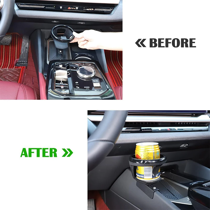 

Для BMW 5 серии G60 2024 2025 из углеродистой стали, центральная консоль автомобиля, боковой кронштейн для чашки с водой, аксессуары для салона автомобиля