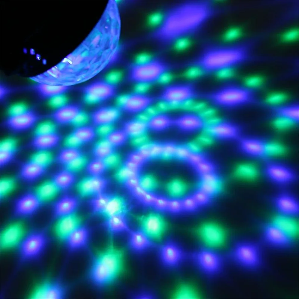 Диско-Шар Rbg, стробоскоп, Usb, штепсельное управление звуком, портативное многоцветное изменение для автомобильных аксессуаров для улицы и помещения