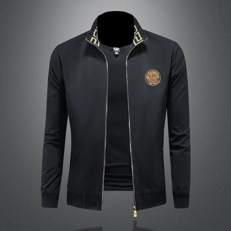 

Youth Casual Embroidered Jaet Men's Slim Fit Open Cardigan Thin Spring New Sle Spring Faion Brand Young People