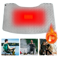USB Heated Shawl Electric Heating Blanket 3 Heating Level Portable Poncho Wrap Soft Heated Throw Blanket for Camping Hiking