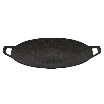 Outdoor camping grill plate Korean barbecue pan portable cooking frying pan meat pot barbecue plate for hiking picnic grill pan
