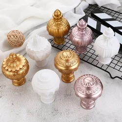 Curtain rod decorative head Roman rod plug head sealing sleeve head curtain accessories home decoration accessories for bedroom