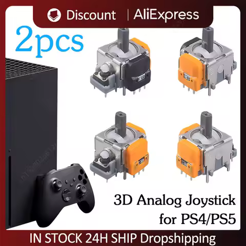 2pcs Hall Effect Joystick Module for PS4/PS5 Replacement 3D Analog Stick Joystick Game Controller Joystick Sensor Module