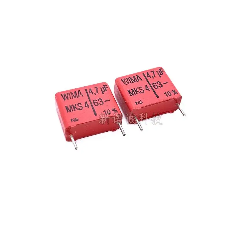 10PCS/WIMA 63V 475 4.7UF 63V 4U7 MKS4 Foot Distance 15 Audio Film Capacitor