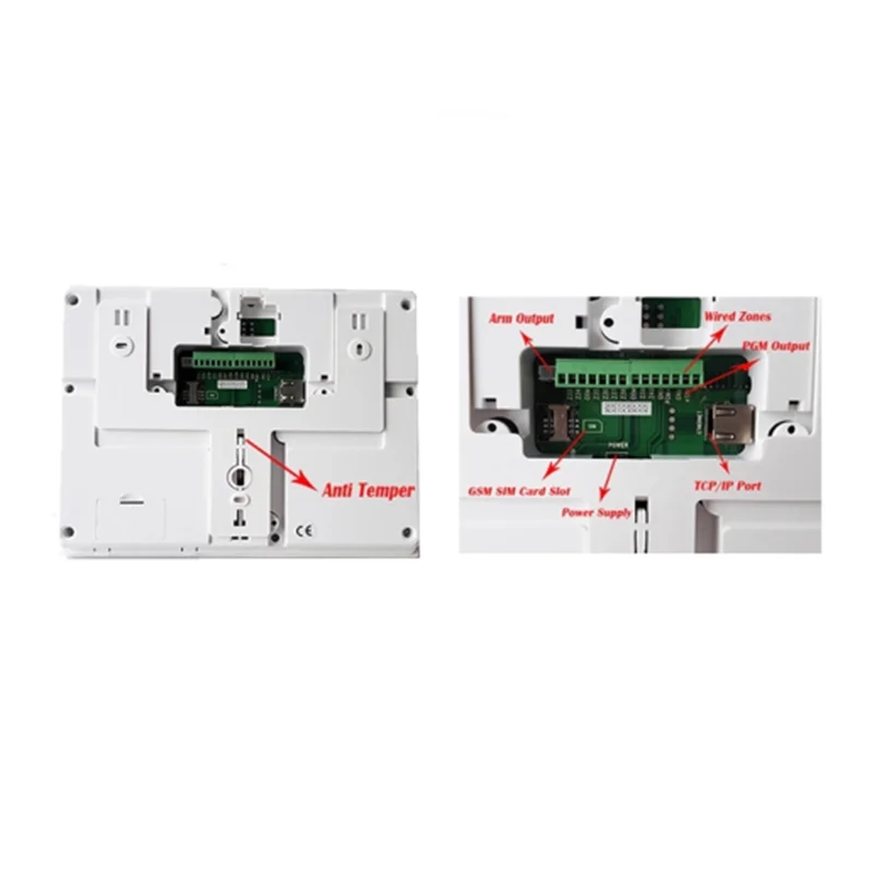 Meian 433Mhz  868Mhz English Menu HA-VGT RJ45 Ethernet TCP IP And 4G GSM Alarm System Timely Arm Disarm Control by WebIE And App