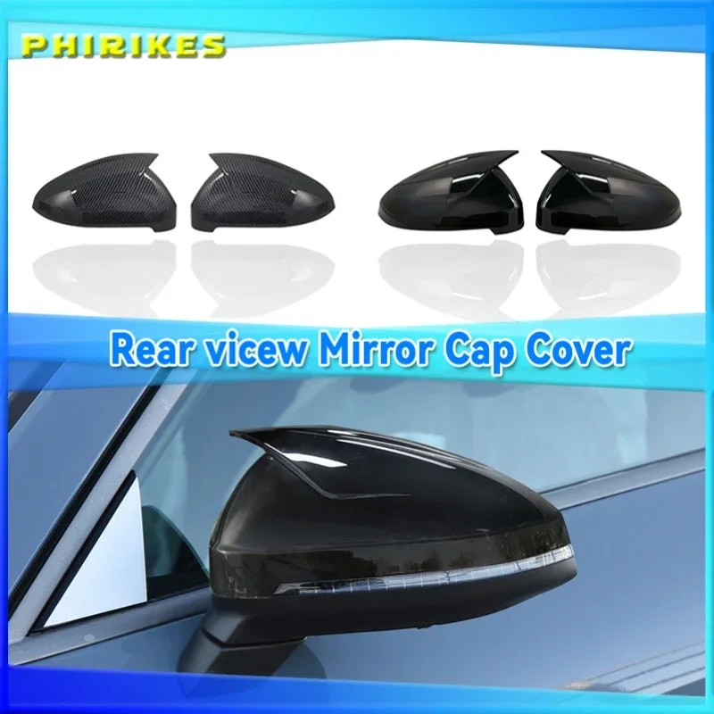 

2pcs Black Side Wing Mirror Caps For Audi A4 A5 B9 2017 2018 2019 S4 S5 RS5 allroad Quattro replace Covers (Glossy Pearl Black)