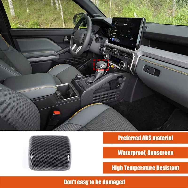 

Для TOYOTA TACOMA 2024-2025 ABS углеродное волокно автомобильный рычаг переключения передач ручка переключения передач крышка накладка наклейка автомобильные аксессуары