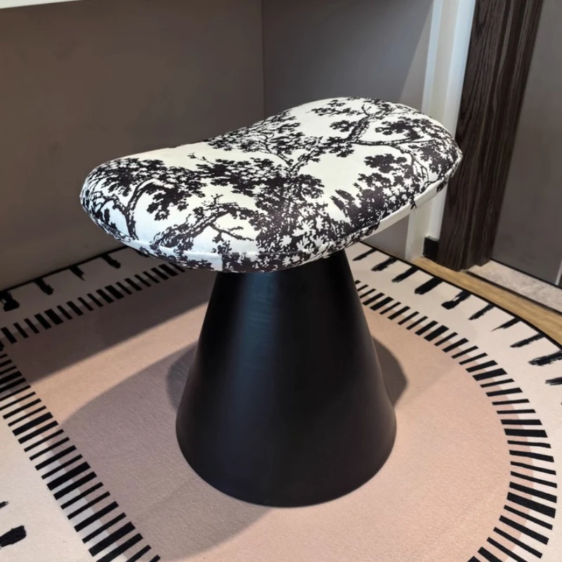 Swivel Velvet Vanity Stool Mid-Century Modern Makeup Chair for Women Rotating Dressing Table Seat Upholstered Bedroom Stools