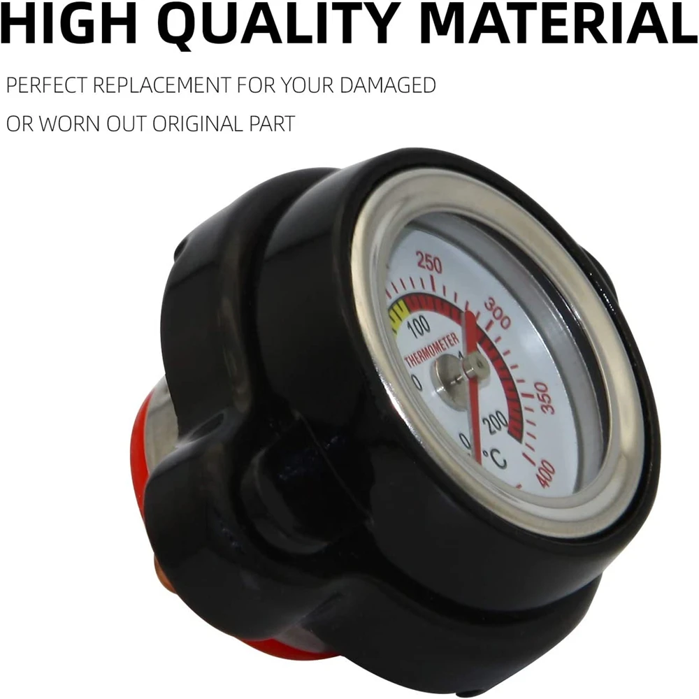 

1.8 Bar High Pressure Radiator Cap 25.6psi with Temperature Gauge For Honda Yamaha Kawasaki Suzuki Polaris Ranger Husqvarna