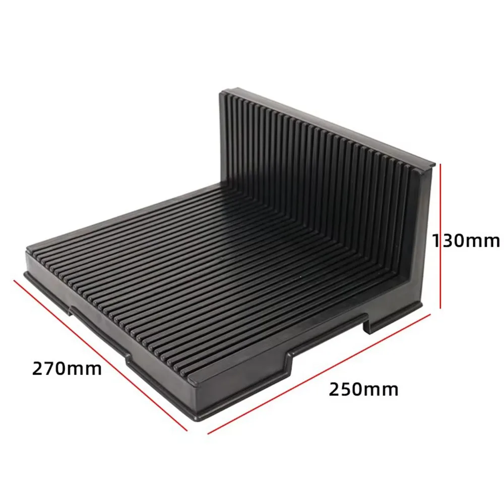 

PCB Rack Storage Holder 270X250X130mm Workshop 30 Slot L-shape Plastic Black Antistatic Conductive Tray SMT Tray Insert PCB