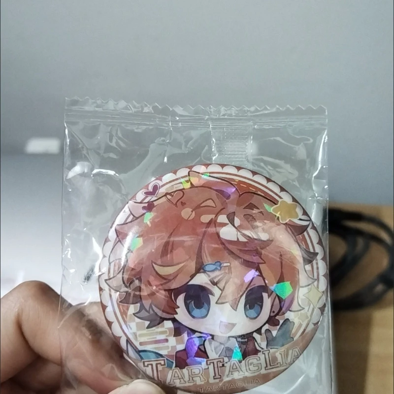 Anime Genshin Impact Fans fonctionne dessin animé mignon Cullet Laser broche Badge Cosplay accessoires pour vêtements sac à dos décor broche cadeau