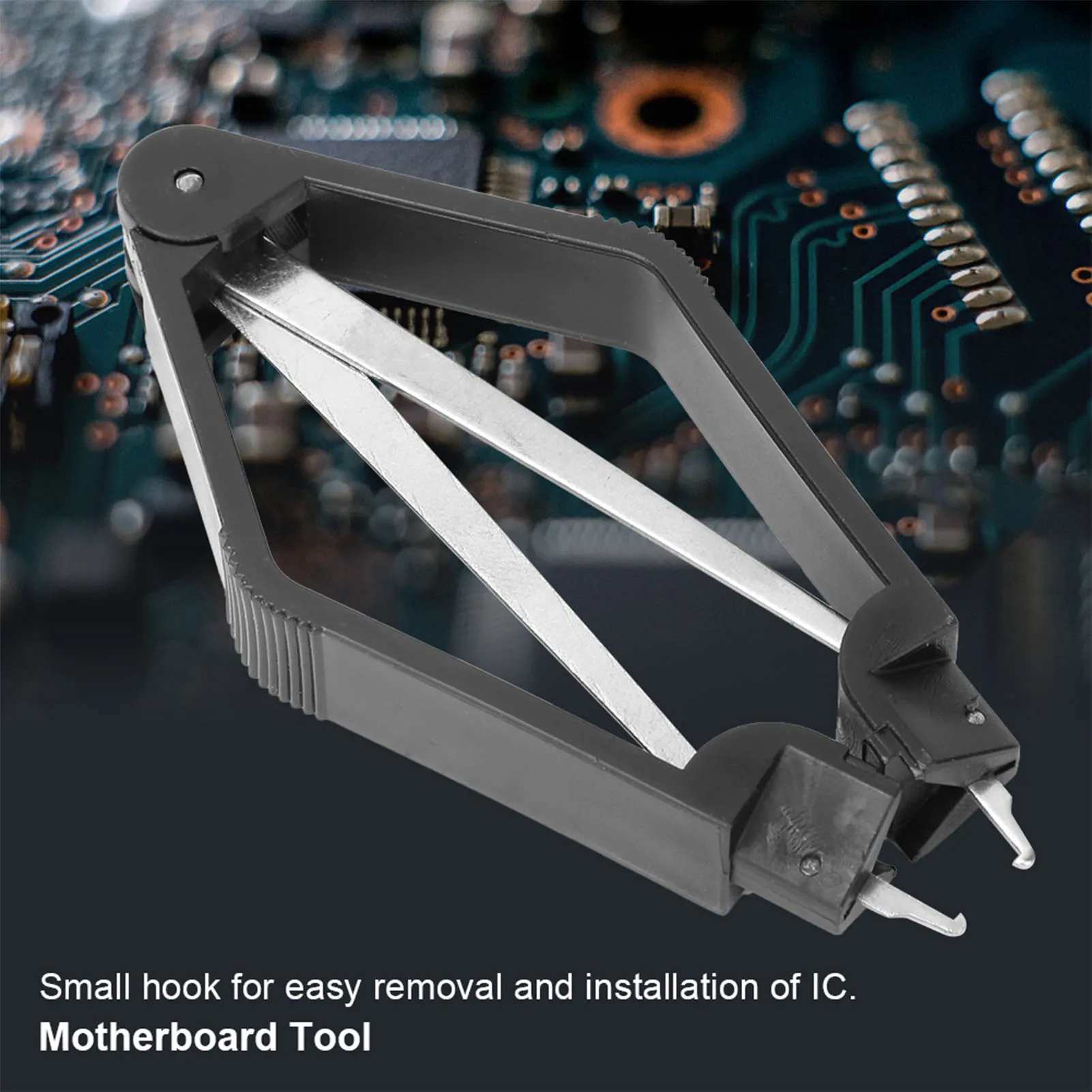 Electronic Tool Motherboard Tool Stainless Steel IC Chip Removing Tool Mother Board Component IC Extractor 105mm Stainless Steel