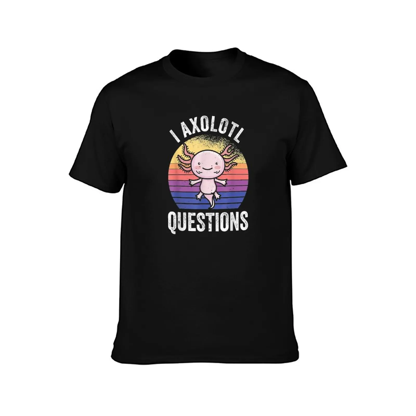 I axolotl questions | axolotl funny axolotl mom T-Shirt Casual Holiday Short Sleeve Tee T-Shirt