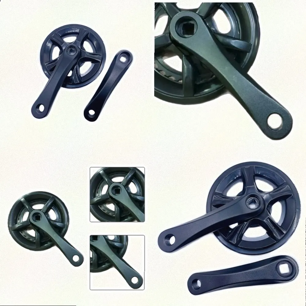 Black 32T Bike Crankset 32-tooth Gear Design Lightweight Durability Smooth Pedaling Efficient Cycling For Brompton 412