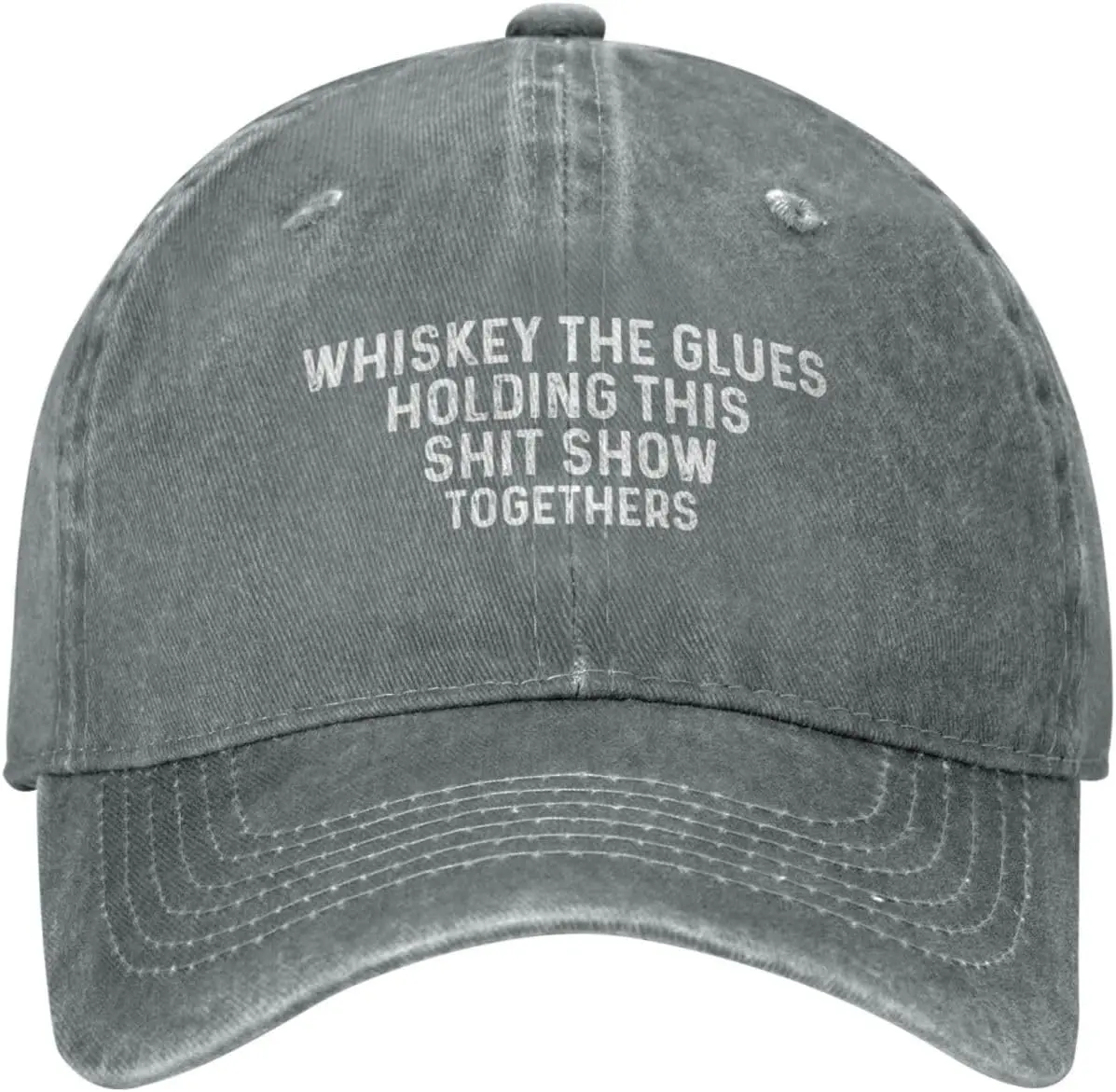 Whiskey The Glues Holding This Shit Show Togethers Hat Women Baseball Caps with Design Cap