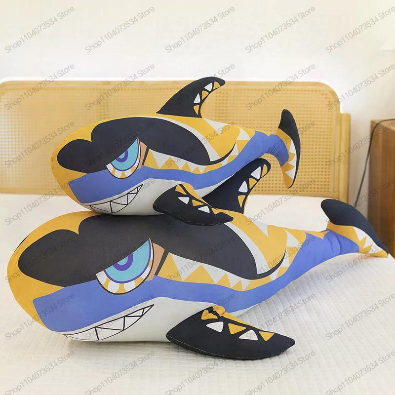 

Kawaii Stuffed Doll Cute Pirate Shark Ice Silk Plush Pillow Fun Stuffed Toy for Kids and Adults Birthday Gift Anime Themed
