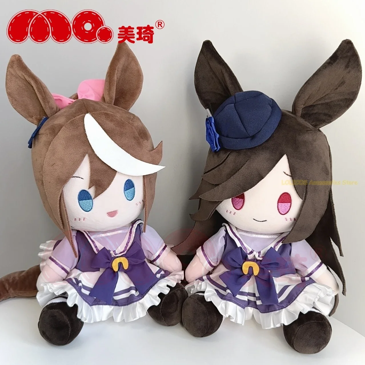 

Фаршированная 30 см кепка Pretty Derby Oguri Tokai Teio Rice Shower Symboli Rudolf, комплект поза для сидения, плюшевая хлопковая кукла в качестве подарка на день рождения