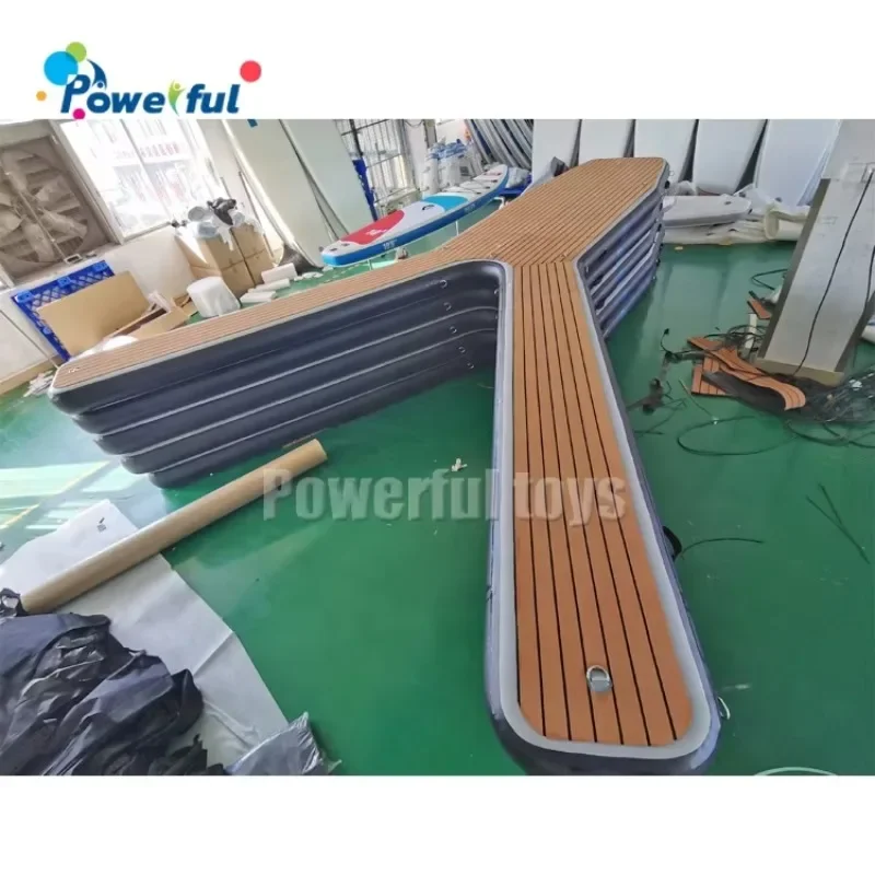 Y-vorm drijvend waterplatform jacht- en bootdok parkeerstation opblaasbare Y-ponton