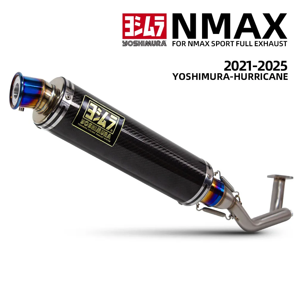 

Yoshimur Hurricane GP-89 Muffler Connect Stainless Front Pipe Motorcycle Exhaust System Kit For Yamaha Scooter NMAX155 NMAX 155